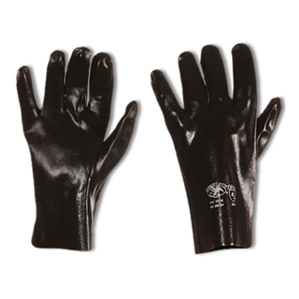 Carica immagine in Galleria Viewer, GUANTO PVC NERO CORTO - CF.12 paia