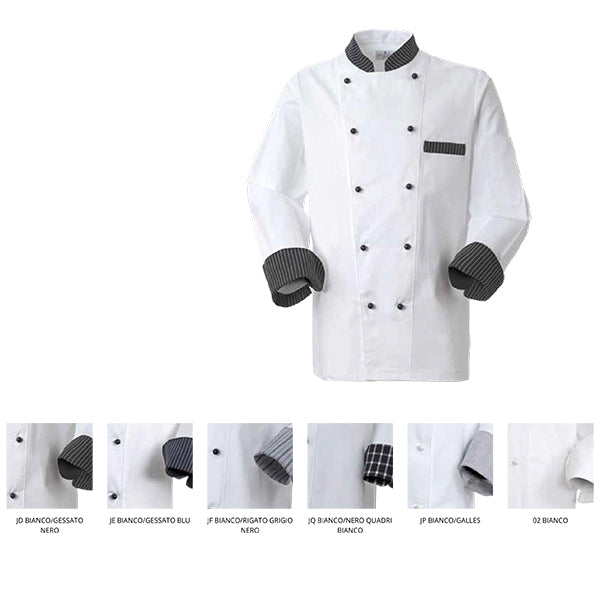 Carica immagine in Galleria Viewer, GIACCA CUOCO MARTE - bianco