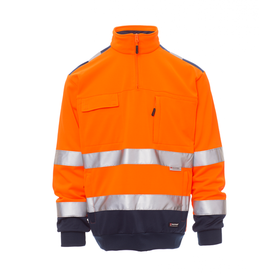 VISION - Felpa mezza zip bicolore AV