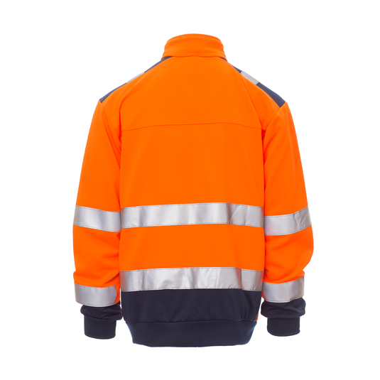 VISION - Felpa mezza zip bicolore AV