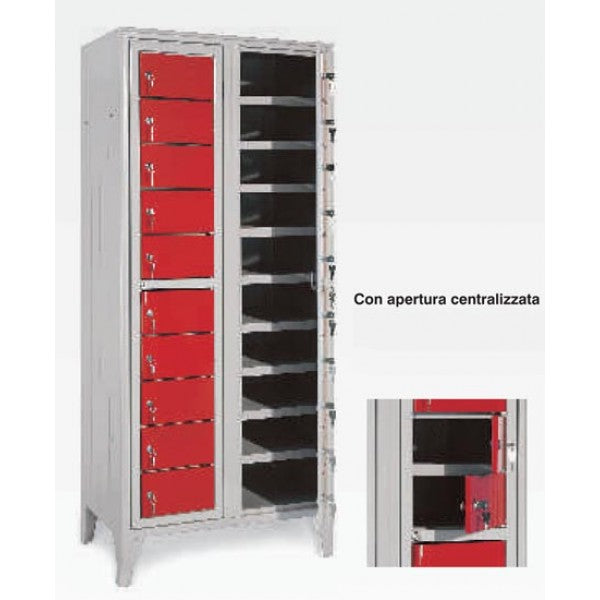 Carica immagine in Galleria Viewer, ARMADIO ISPEZIONABILE - 18 VANI - 3 ANTE