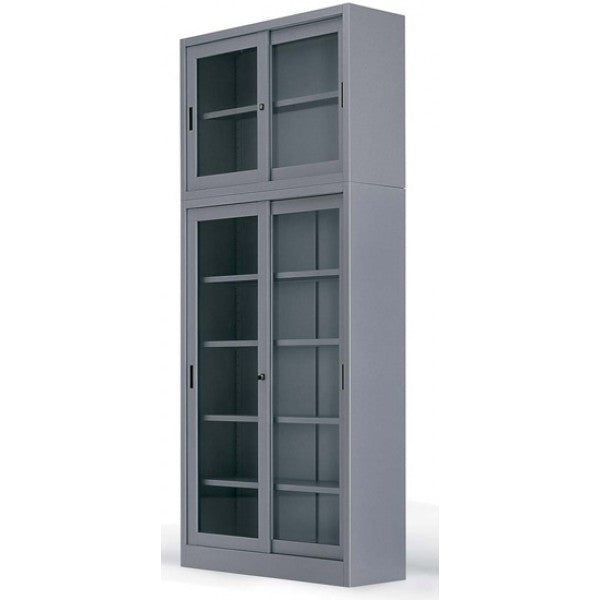 Carica immagine in Galleria Viewer, ARMADIO PER ARCHIVIAZIONE - ante scorrevoli vetrate