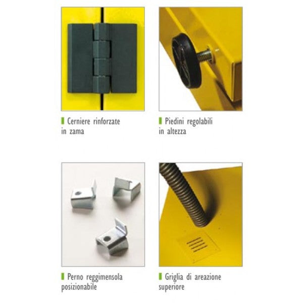 Carica immagine in Galleria Viewer, ARMADIO DEPOSITO LIQUIDI INFIAMMABILI - smontato