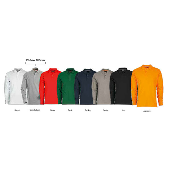 Carica immagine in Galleria Viewer, FLORENCE - Polo piquet manica lunga