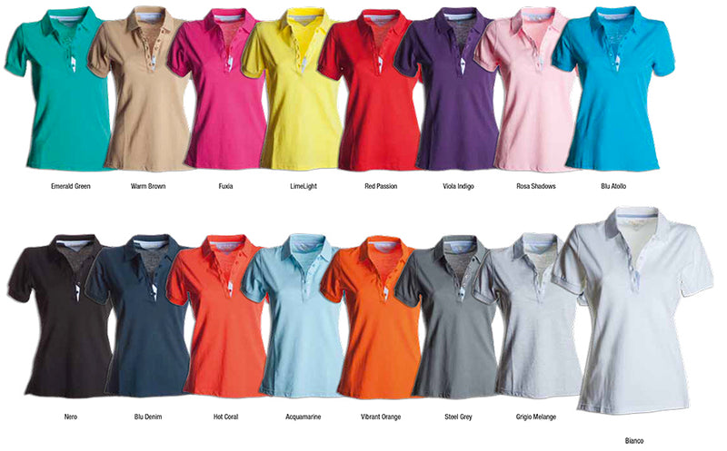 Carica immagine in Galleria Viewer, GLAMOUR - Polo donna piquet finissimo