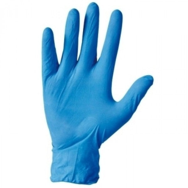 Carica immagine in Galleria Viewer, GUANTO NITRILE AZZURRO - CF.100 pezzi