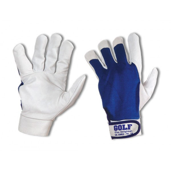 Carica immagine in Galleria Viewer, GUANTO PELLE FIORE / COTONE chiusura VELCRO