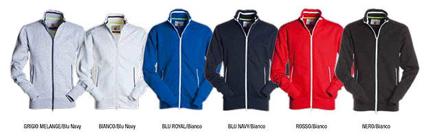 Carica immagine in Galleria Viewer, JUNIOR+ - Felpa bimbo profili a contrasto