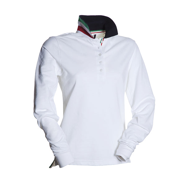 Carica immagine in Galleria Viewer, LONG NATION LADY - Polo manica lunga donna