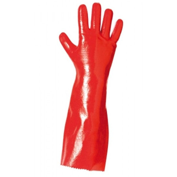Carica immagine in Galleria Viewer, GUANTO PVC ROSSO LUNGO