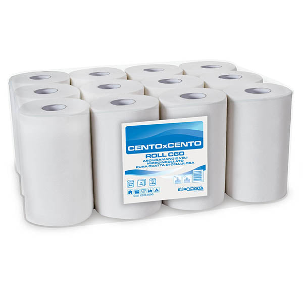 Carica immagine in Galleria Viewer, ASCIUGAMANI ROLL C60 - CF.12 rotoli