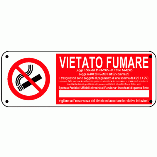 VIETATO FUMARE
