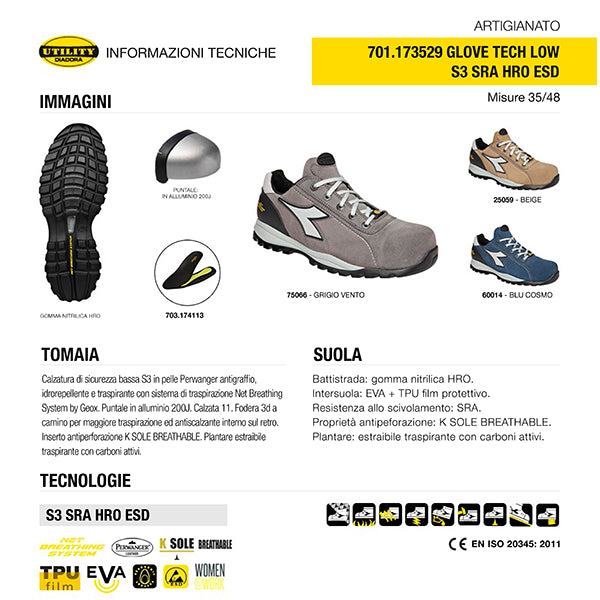 Carica immagine in Galleria Viewer, GLOVE NET LOW S3L FO SR HRO ESD
