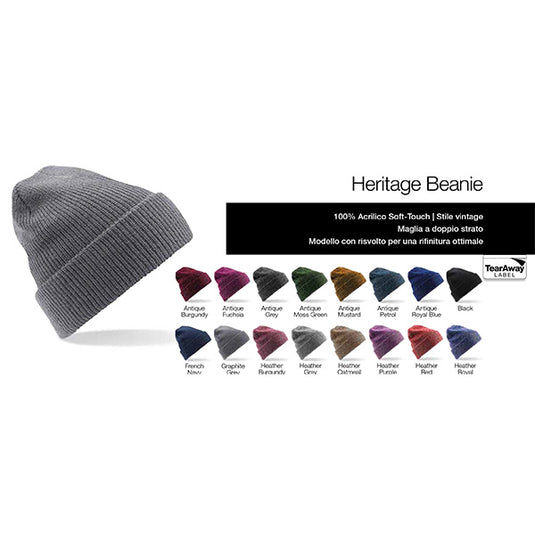 B425 Heritage Beanie CF.12 pezzi