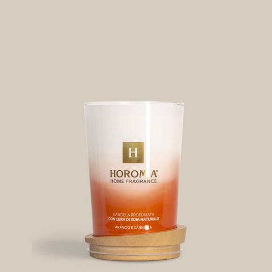 HOROMIA - Candela profumata "Arancio e cannella"