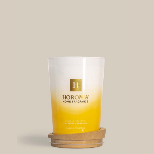 HOROMIA - Candela profumata "Vaniglia e Benzoino"