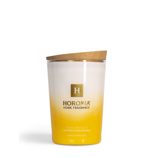 HOROMIA - Candela profumata "Vaniglia e Benzoino"