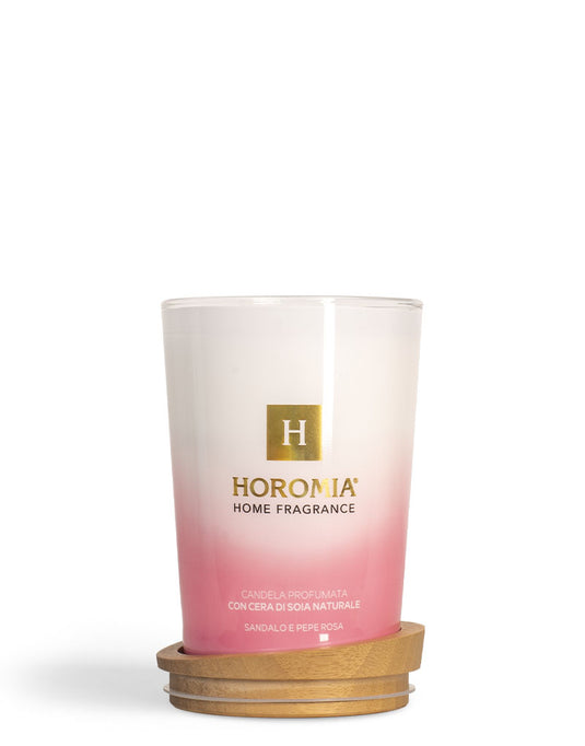 Candela Profumata Sandalo e Pepe Rosa 350g