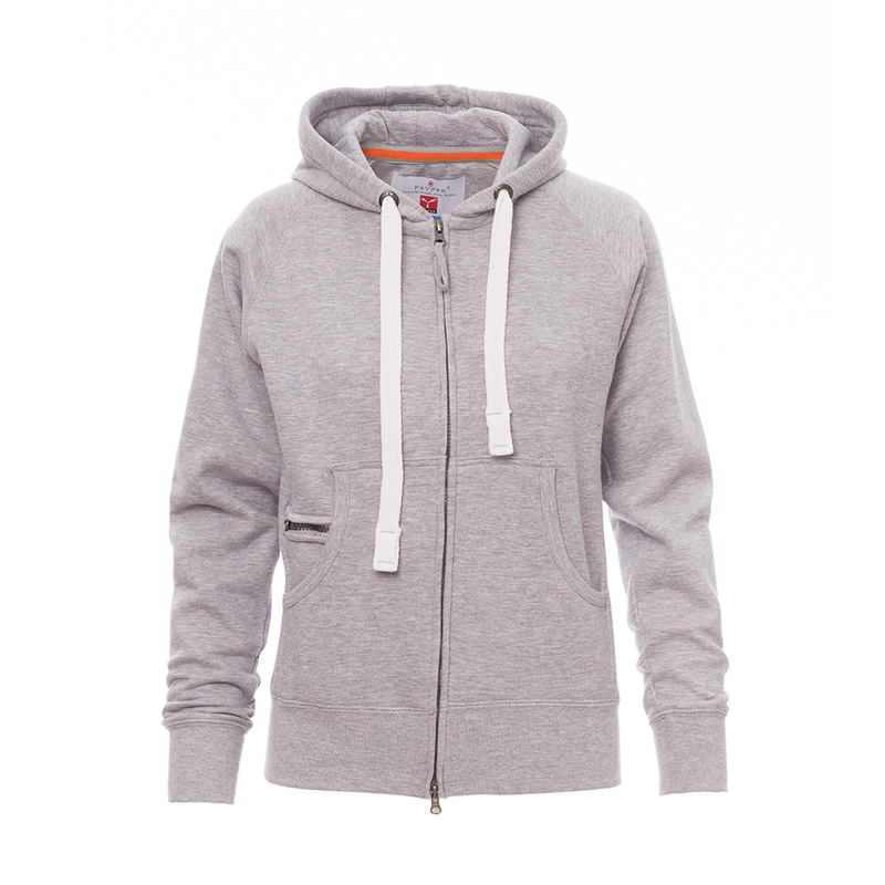 Carica immagine in Galleria Viewer, DALLAS+ LADY MELANGE - Felpa zip intera con cappuccio
