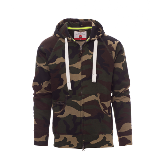 DALLAS+ - Felpa zip intera con cappuccio