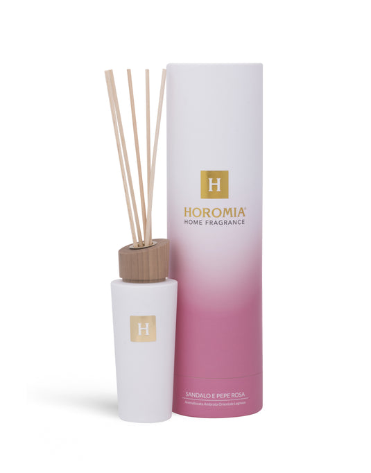 Diffusore a Bastoncini Sandalo e Pepe Rosa 200ml