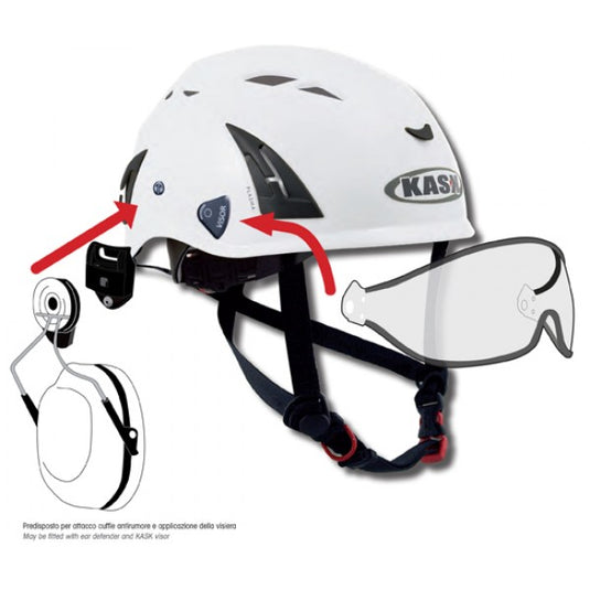 CUFFIE PELTOR H520-P3R PER ELMETTO KASK - SNR 31dB