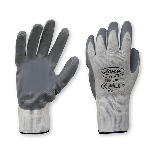 NF1001 Guanto spalmato Nitrile Foam Grigio - cartone da 120 paia