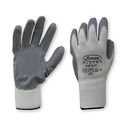 NF1001 Guanto spalmato Nitrile Foam Grigio - cartone da 120 paia