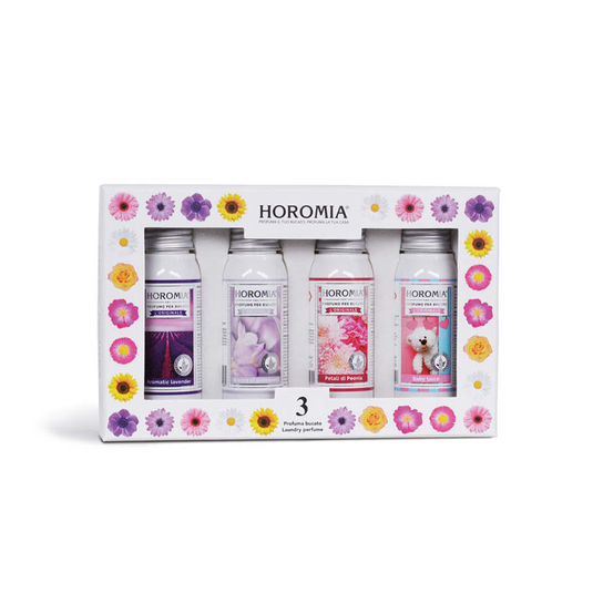Horo3 - Aromatic Lavender, Brezza di Primavera, Petali di Peonia, Baby Talco da 50ml