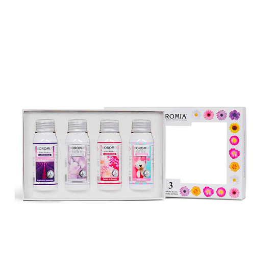 Horo3 - Aromatic Lavender, Brezza di Primavera, Petali di Peonia, Baby Talco da 50ml