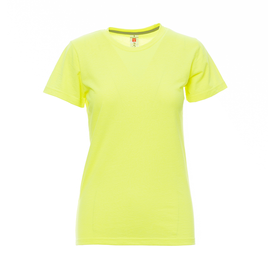 SUNSET LADY FLUO - T-Shirt donna girocollo