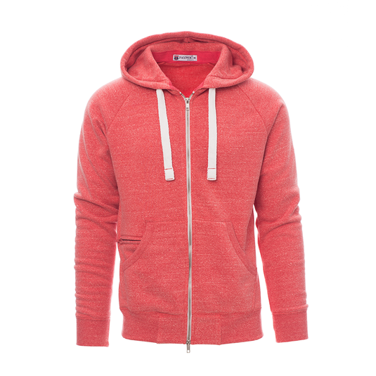 URBAN - Felpa zip intera con cappuccio