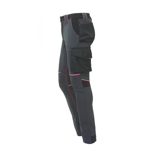 WORLD LADY - Pantalone stretch leggero multitasche