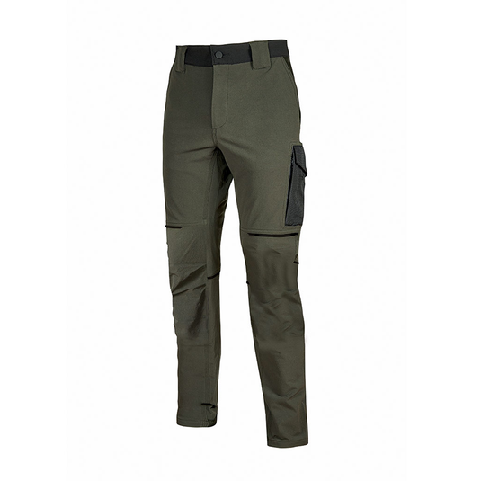 WORLD - Pantalone stretch leggero multitasche