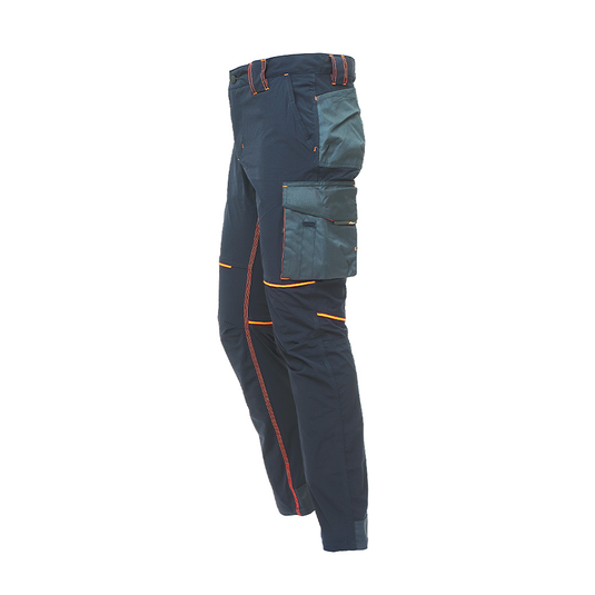 WORLD - Pantalone stretch leggero multitasche