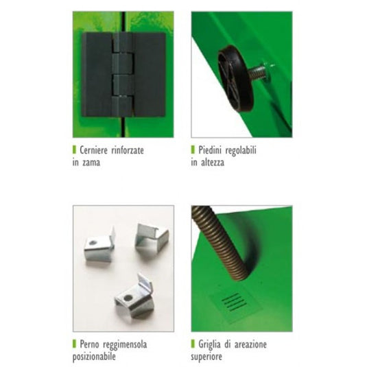 ARMADIO PER FITOFARMACI E PESTICIDI - smontato