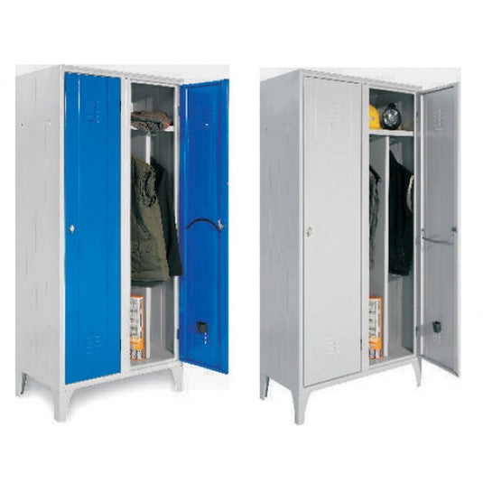 ARMADIO SPOGLIATOIO 1 POSTO divisione SPORCO/PULITO 50x50x180 cm