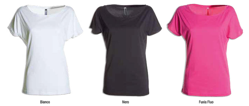 Carica immagine in Galleria Viewer, BEVERLY - T-Shirt donna scollo a barchetta
