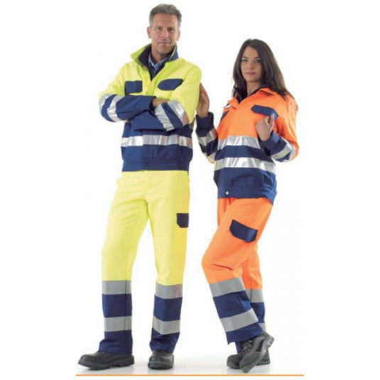 PANTALONE bicolore AV