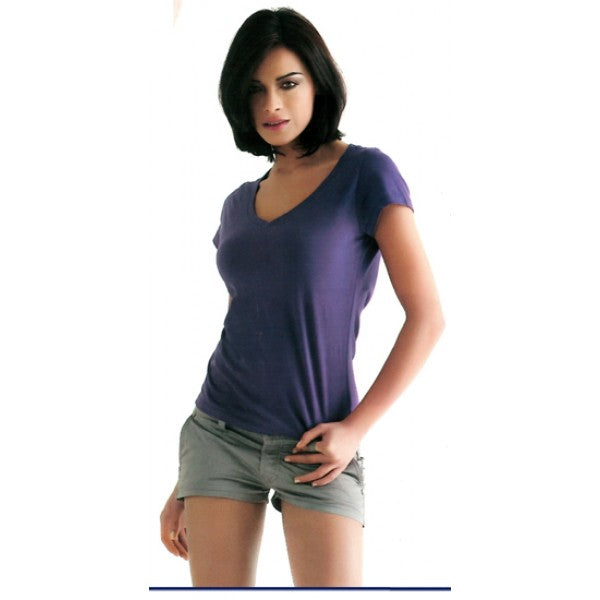 Carica immagine in Galleria Viewer, FENCER - T-Shirt donna collo a V ampio
