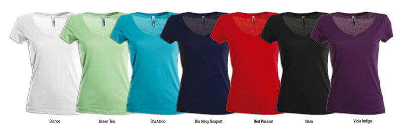 Carica immagine in Galleria Viewer, FENCER - T-Shirt donna collo a V ampio
