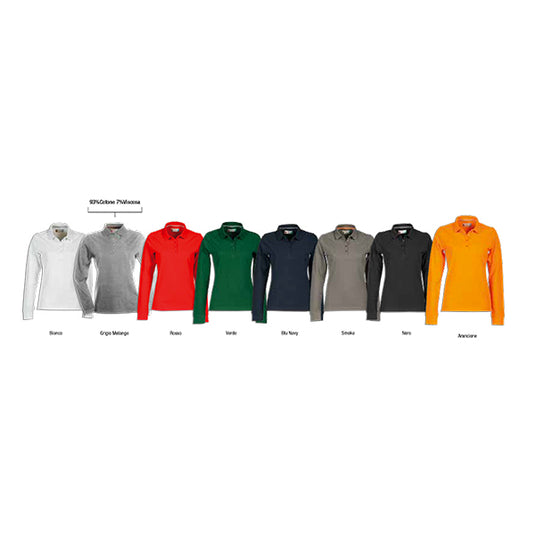 FLORENCE LADY - Polo piquet manica lunga donna