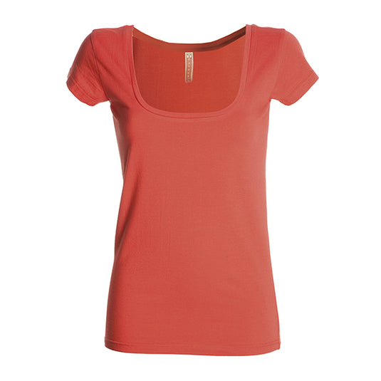 FLORIDA - T-Shirt donna scollo ampio quadrato