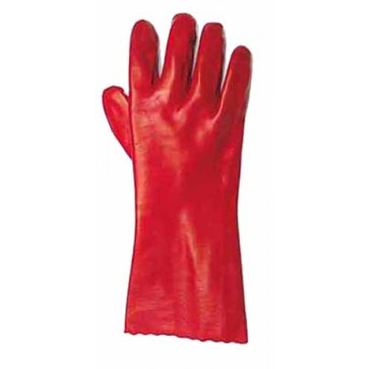 GUANTO PVC ROSSO MEDIO