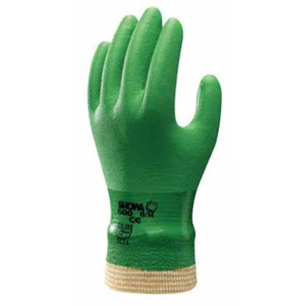 Carica immagine in Galleria Viewer, GUANTO SHOWA PVC VERDE 600 - CF.10 paia
