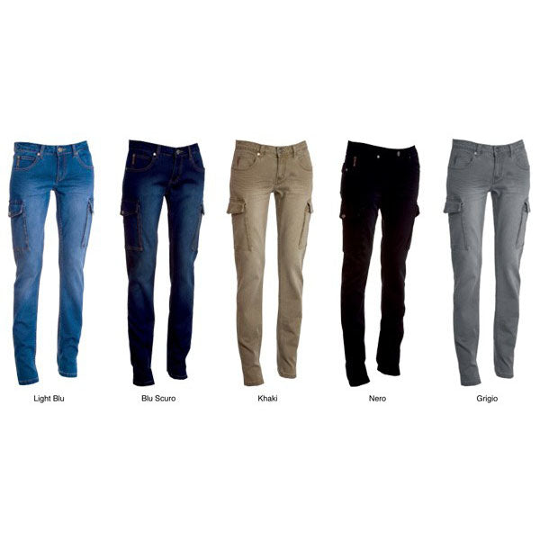 Carica immagine in Galleria Viewer, HUMMER LADY - Jeans multitasche donna

