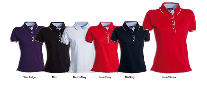 Carica immagine in Galleria Viewer, LEEDS - Polo donna Jersey
