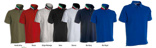 NATION - Polo interno collo colori bandiera