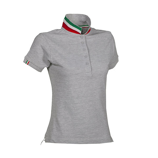 NATION LADY - Polo donna interno collo colori bandiera