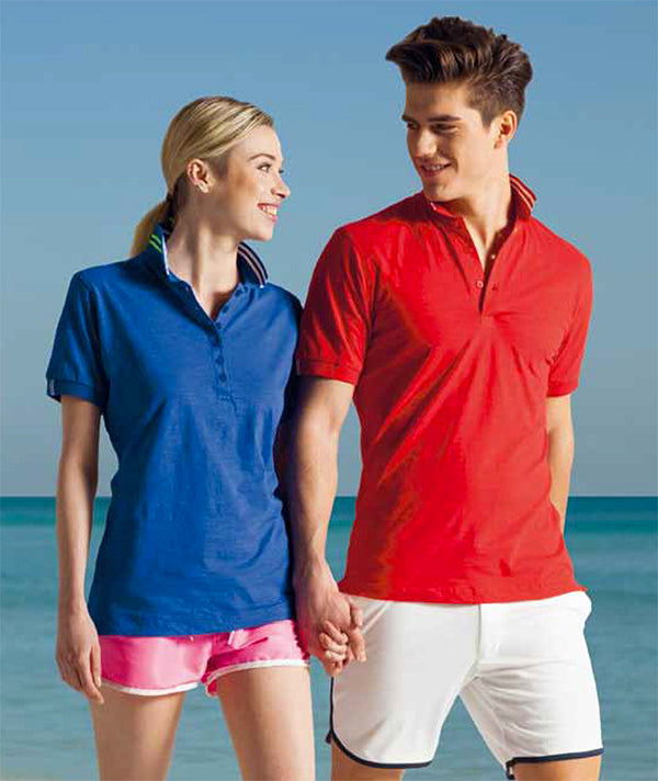 Carica immagine in Galleria Viewer, NAUTIC LADY - Polo donna effetto fiammato
